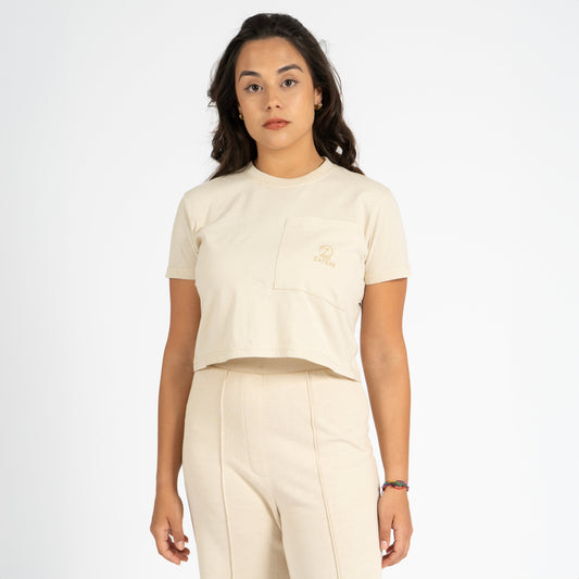 Crop-Top with Lama side pocket